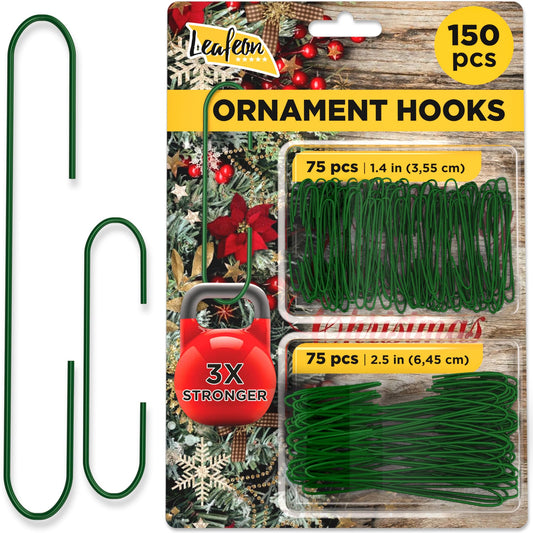 Premium Ornament Hooks for Christmas - 150Pcs